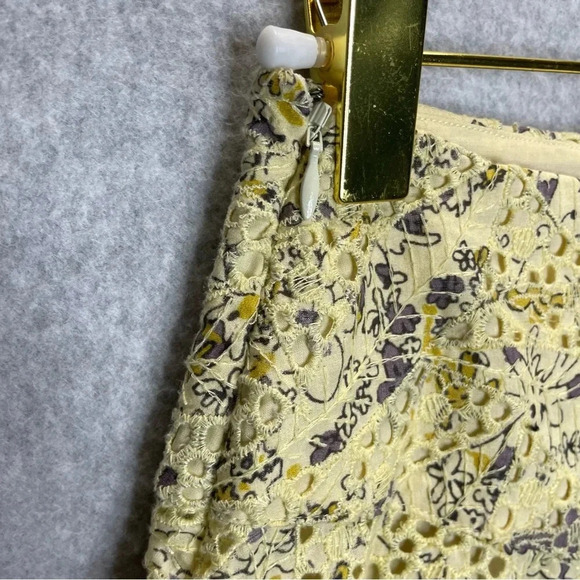 Free People High Waisted Lace Shallow Water Tea Combo Yellow Short/Skorts - Picture 9 of 11